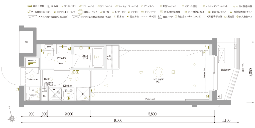 D1type間取り