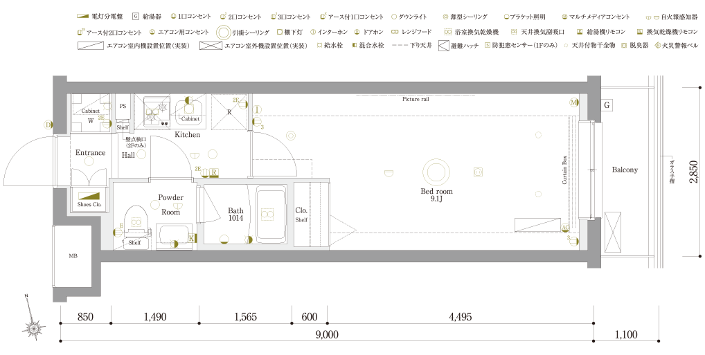 D2type間取り