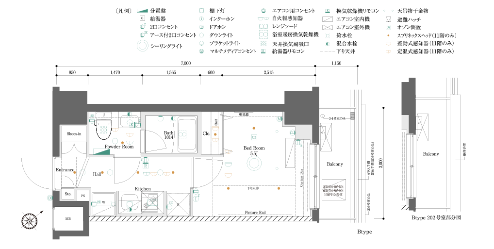 B·b·B’·b’type間取り