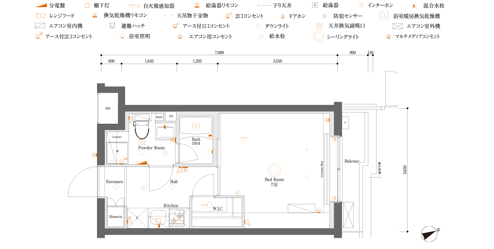 D2type間取り