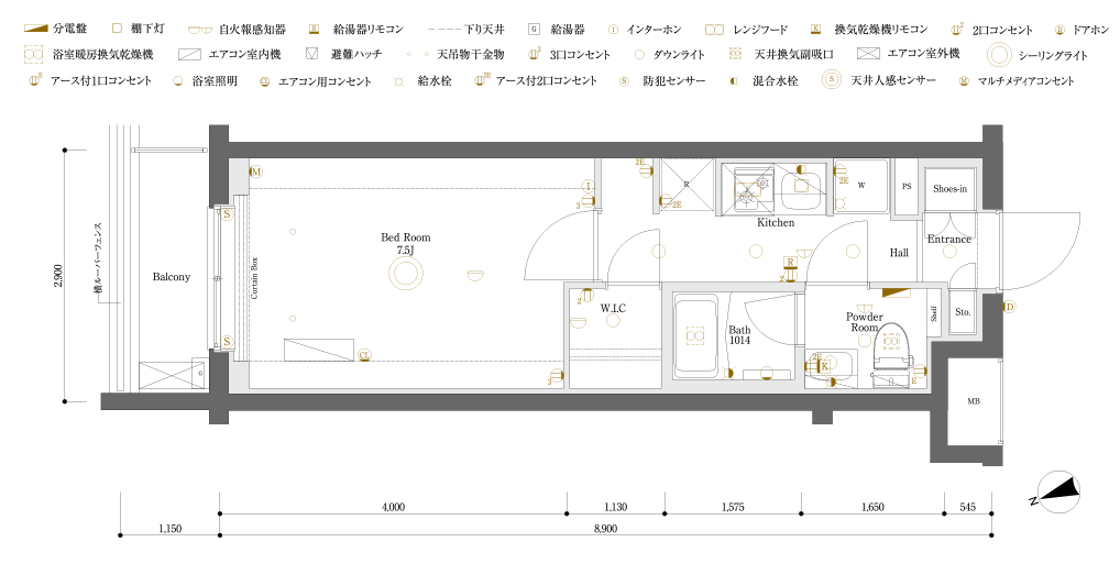 E2間取り