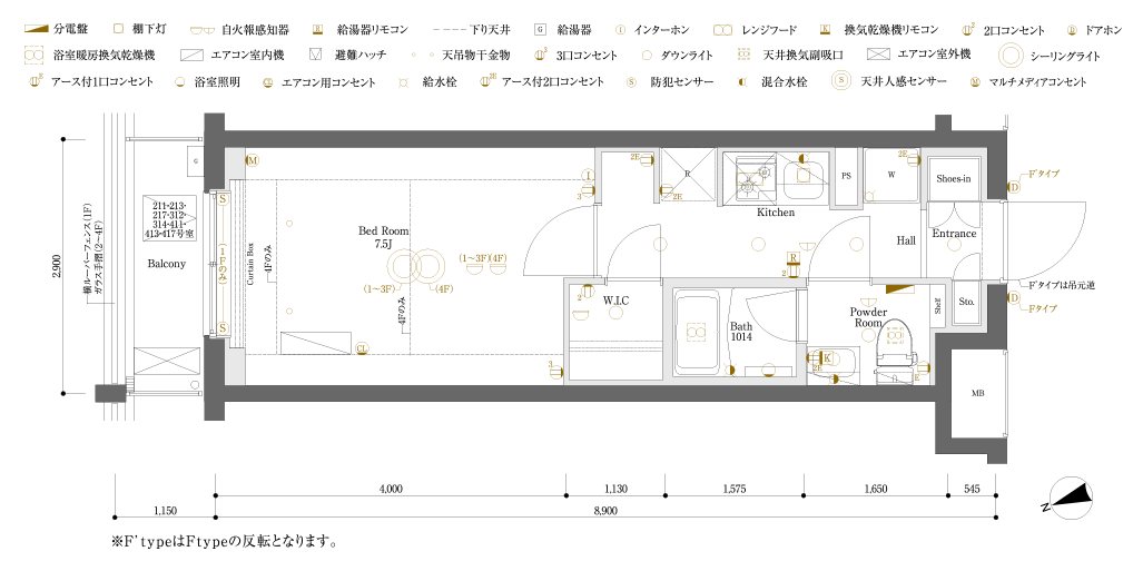 F・F'間取り