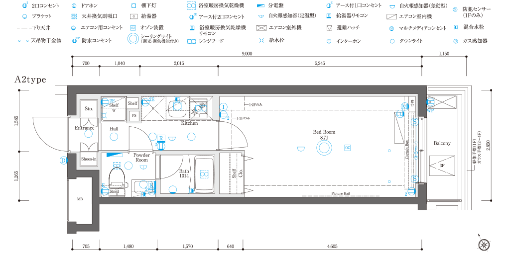 A2type間取り