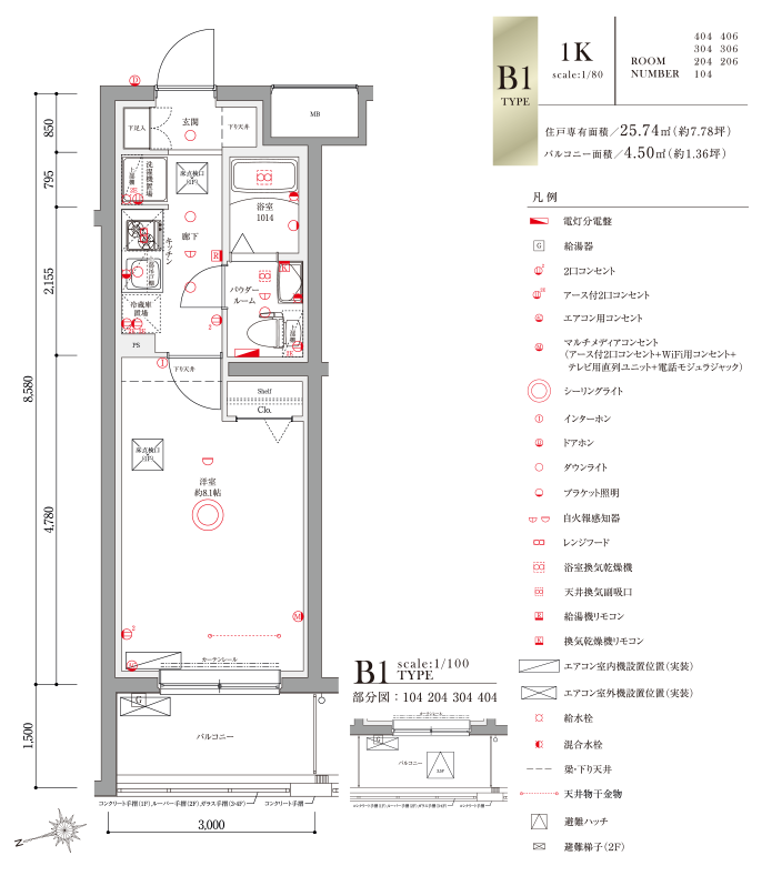 B1type間取り