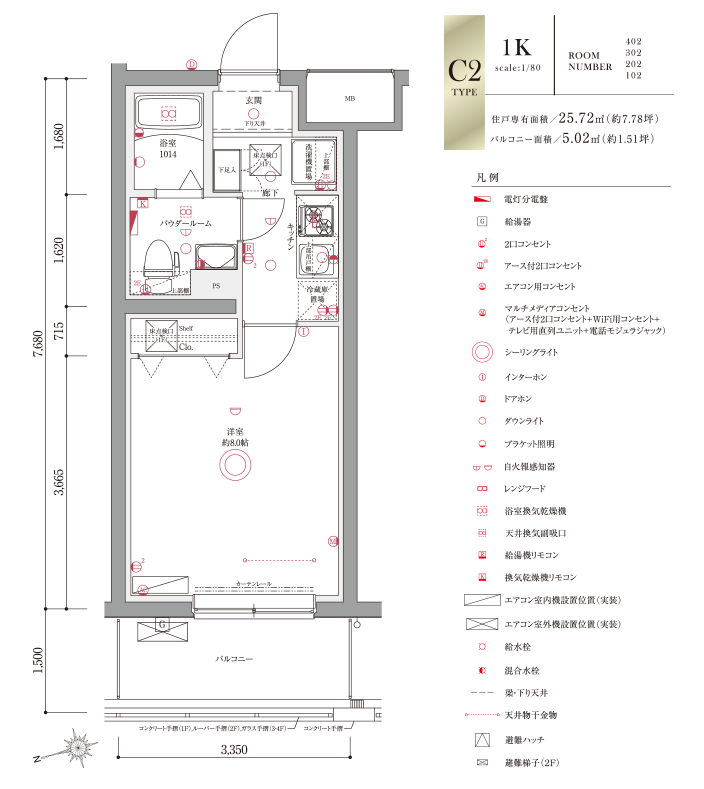 C2type間取り