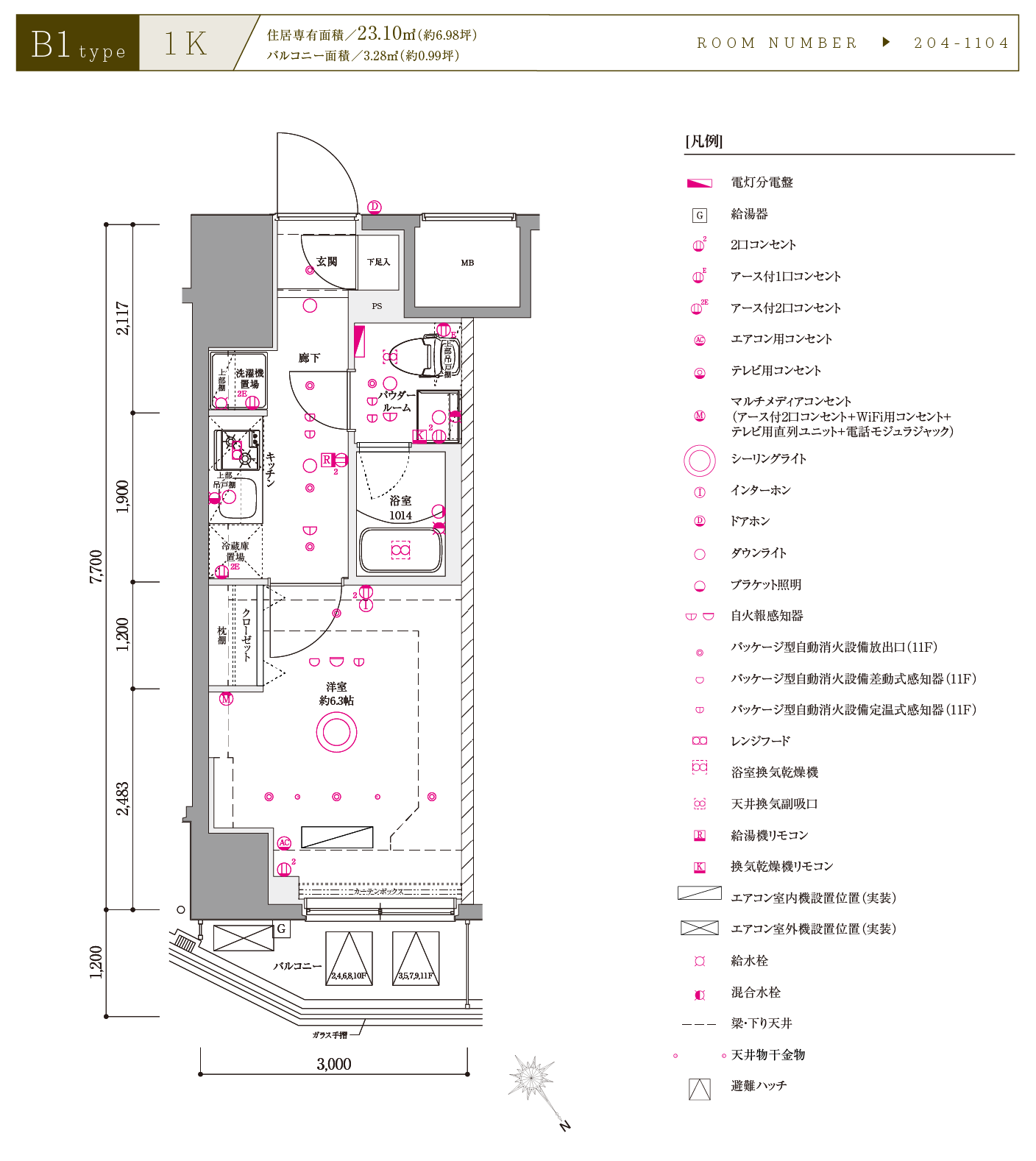 B1type間取り