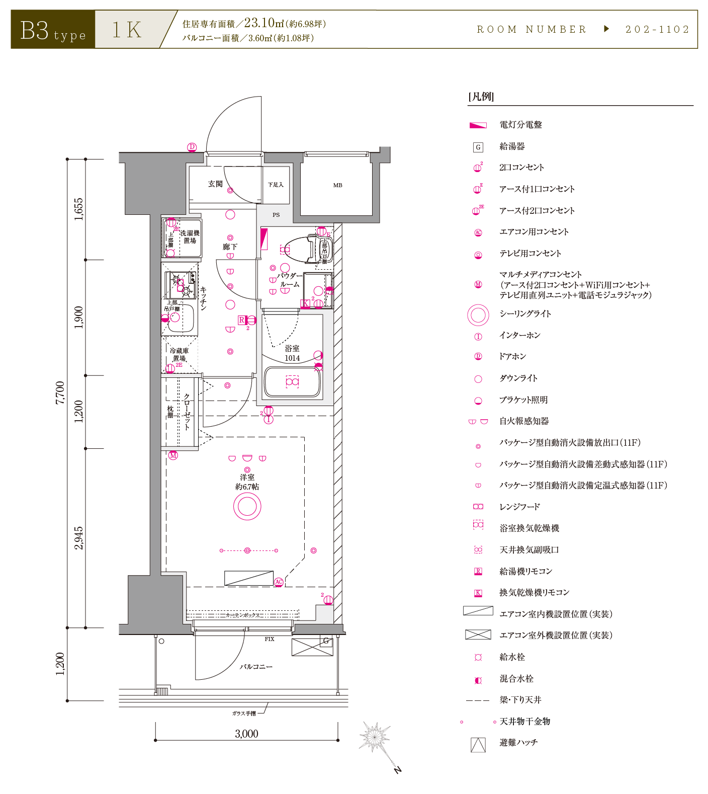 B3type間取り