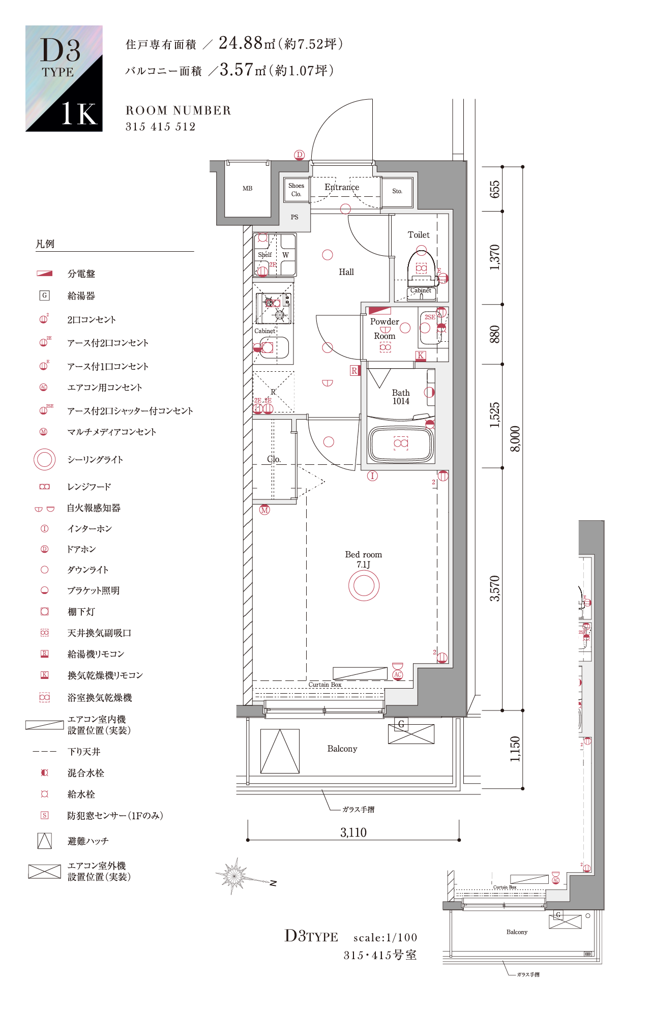 D3type間取り