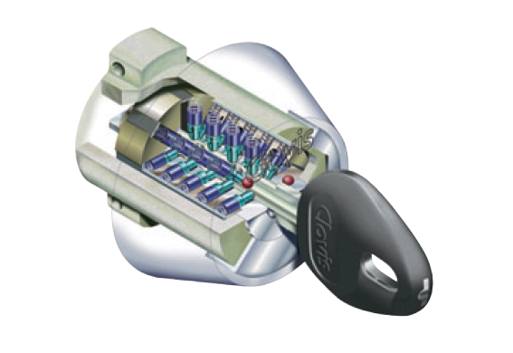 ディンプル錠×2ロック