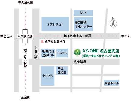 AZ-ONE 名古屋支店MAP